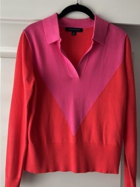 NWOT $80 Tommy Hilfiger Cotton Blend Spring Polo Sweater Medium